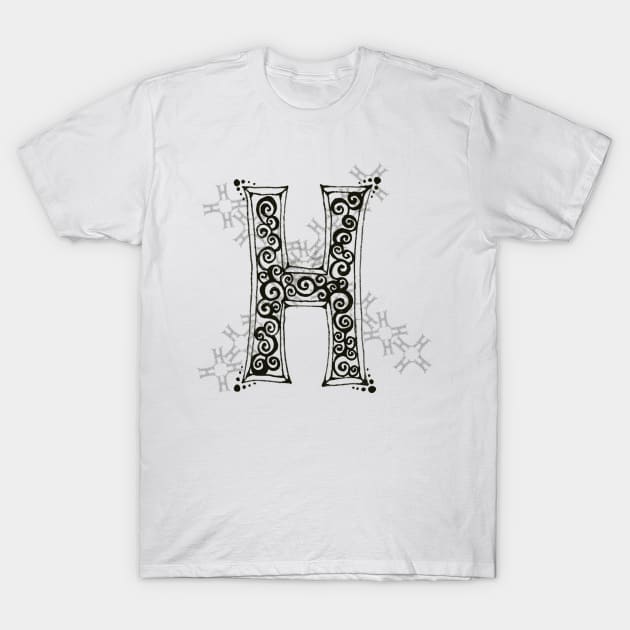 Color Me H T-Shirt by JoonMoon